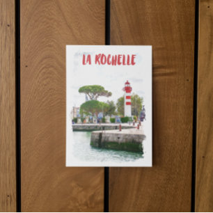 Mooie La Rochelle Frankrijk Waterverf Reizen Briefkaart