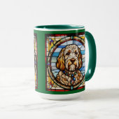 Mooie Labradoodle koffiemok Mok (Voorkant rechts)