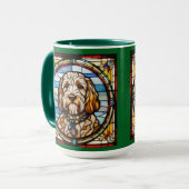 Mooie Labradoodle koffiemok Mok (Voorkant links)