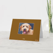 Mooie Labradoodle Wenskaart Kaart (Achterkant)