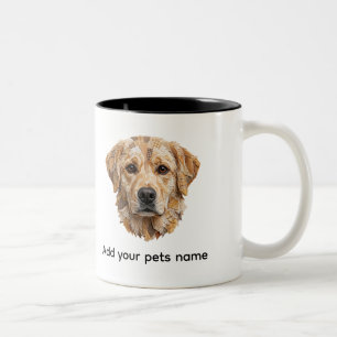 Mooie Labrador-hond ontwerp Tweekleurige Koffiemok