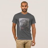 Mooie Labrador Retriever Charcoal Tekening T-shirt (Voorkant volledig)