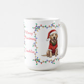 Mooie Labrador Retriever Kerstmug Koffiemok (Voorkant rechts)