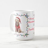 Mooie Labrador Retriever Kerstmug Koffiemok (Voorkant links)