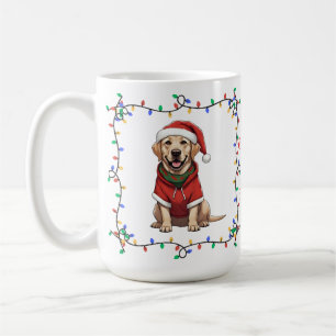 Mooie Labrador Retriever Kerstmug Koffiemok