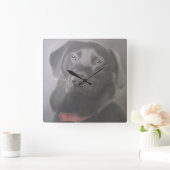 Mooie labrador vierkante klok (Huis)