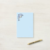 Mooie Lachende Dolfijn Post-it® Notes (Op bureau)