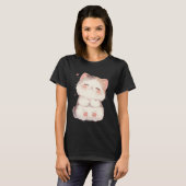 Mooie Lachende Kat T-Shirt (Voorkant volledig)