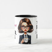 Mooie Lady Boss met Quote Mok (Midden)