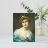 Mooie Lady Green Dress_GC - Briefkaart (Staand voorkant)