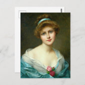 Mooie Lady Green Dress_GC - Briefkaart (Voorkant / Achterkant)