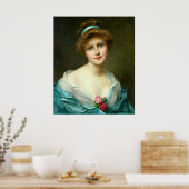  mooie Lady Green Dress Poster (Keuken)