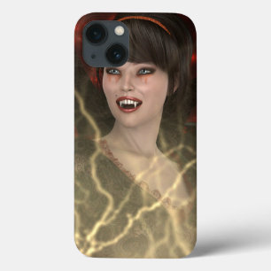 Mooie Lady Vamp Perfecte Halloween Heks Stijl iPhone 13 Hoesje