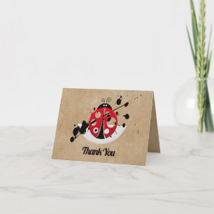 Mooie Ladybug - Hartelijk dank Bedankkaart