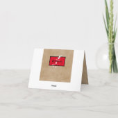 Mooie Ladybug - Hartelijk dank Bedankkaart (Achterkant)