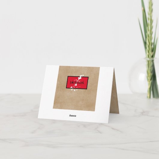 Mooie Ladybug - Hartelijk dank Bedankkaart (Achterkant)