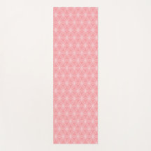 Mooie Lager op koraalroze yoga-mat