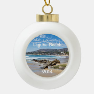 Mooie Laguna Beach Keramische Bal Ornament