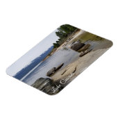 Mooie Lake Cascade Shoreline Magneet (Linkerzijde)