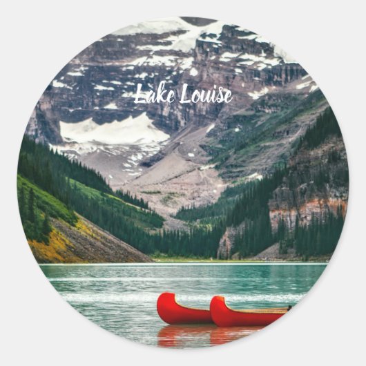 Mooie Lake Louise, Canada Ronde Sticker (Voorkant)