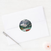 Mooie Lake Louise, Canada Ronde Sticker (Envelop)