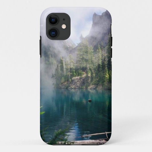 Mooie Lake Mountain Photo iPhone Case (Achterkant)