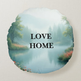 Mooie Lake ronde kussen