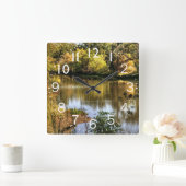 Mooie Lake scène Vierkante Klok (Huis)