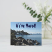 Mooie Lake Tahoe, adreswijziging Aankondigingskaart (Staand voorkant)