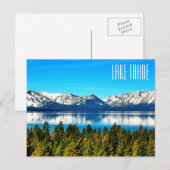 Mooie Lake Tahoe Ansichtkaart Briefkaart (Voorkant / Achterkant)