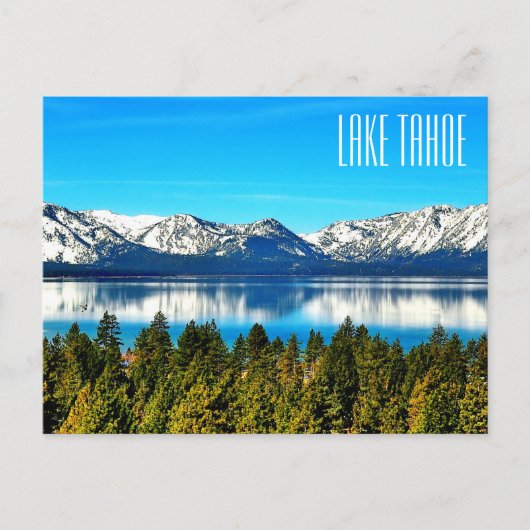 Mooie Lake Tahoe Ansichtkaart Briefkaart (Voorkant)