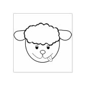 Mooie lam rubberstempel (Afrduk)