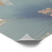 Mooie Lam Zwak Pastel Kleur Bloemen Poster (Hoek)