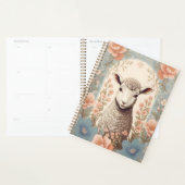 Mooie Lam Zwakke Pastel Bloemenprint Planner (Display)