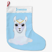 Mooie Lama Grote Kerstsok (Voorkant)