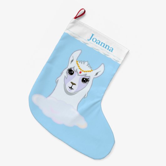 Mooie Lama Grote Kerstsok (Voorkant (Hangend))