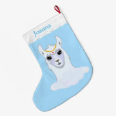 Mooie Lama Grote Kerstsok (Achterkant (Hangend))