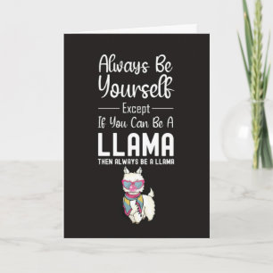 Mooie Lama Kaarten Grappige Humor Alpaca Dier