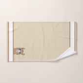 Mooie lama op Beige Bad Handdoek (Handdoek)