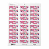 Mooie Lama Patroon Etiket (Full Sheet)