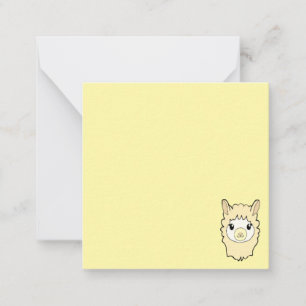 Mooie Lama Tekening Notitiekaartje
