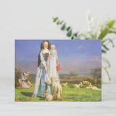 Mooie lammetjes door Ford Madox Brown (Staand voorkant)