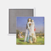 Mooie lammetjes van Ford Madox Brown Magneet (Voorkant / Achterkant)