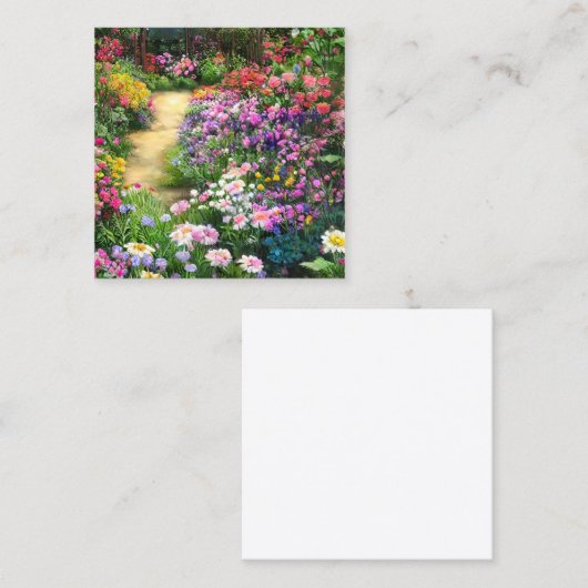 Mooie Landbouwers illustratie Pijn Vierkante Visitekaartje (Voorkant / Achterkant)