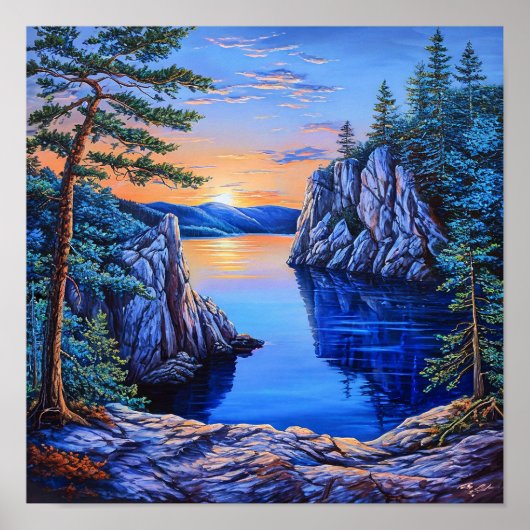 Mooie landschap poster (Voorkant)