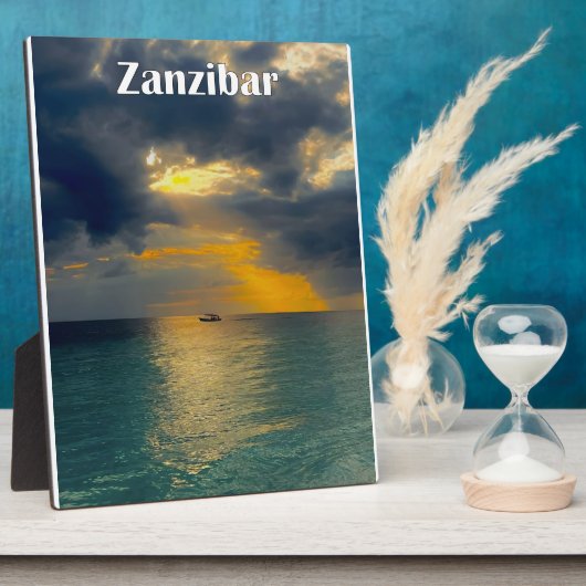 Mooie landschap | Zanzibar Fotoplaat (Zijkant)