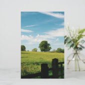 Mooie landschappelijke omgeving briefpapier (Staand voorkant)