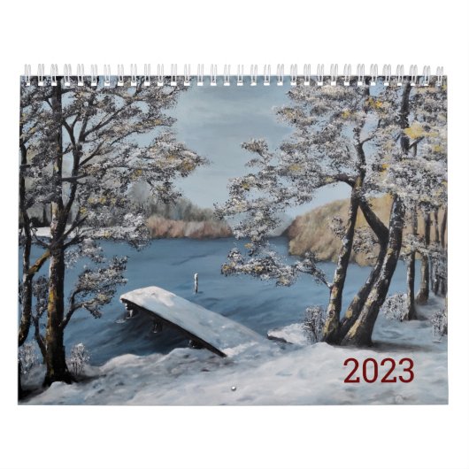Mooie landschappen 2023 kalender - olieschilderije (Hoes)