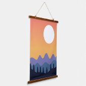 Mooie landschappen hangend wandkleed (Gebogen)