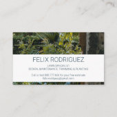 Mooie landschapsfoto Visitekaartje (Achterkant)